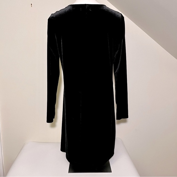 GAP Long Sleeve Black Velvet Dress - Picture 2 of 9